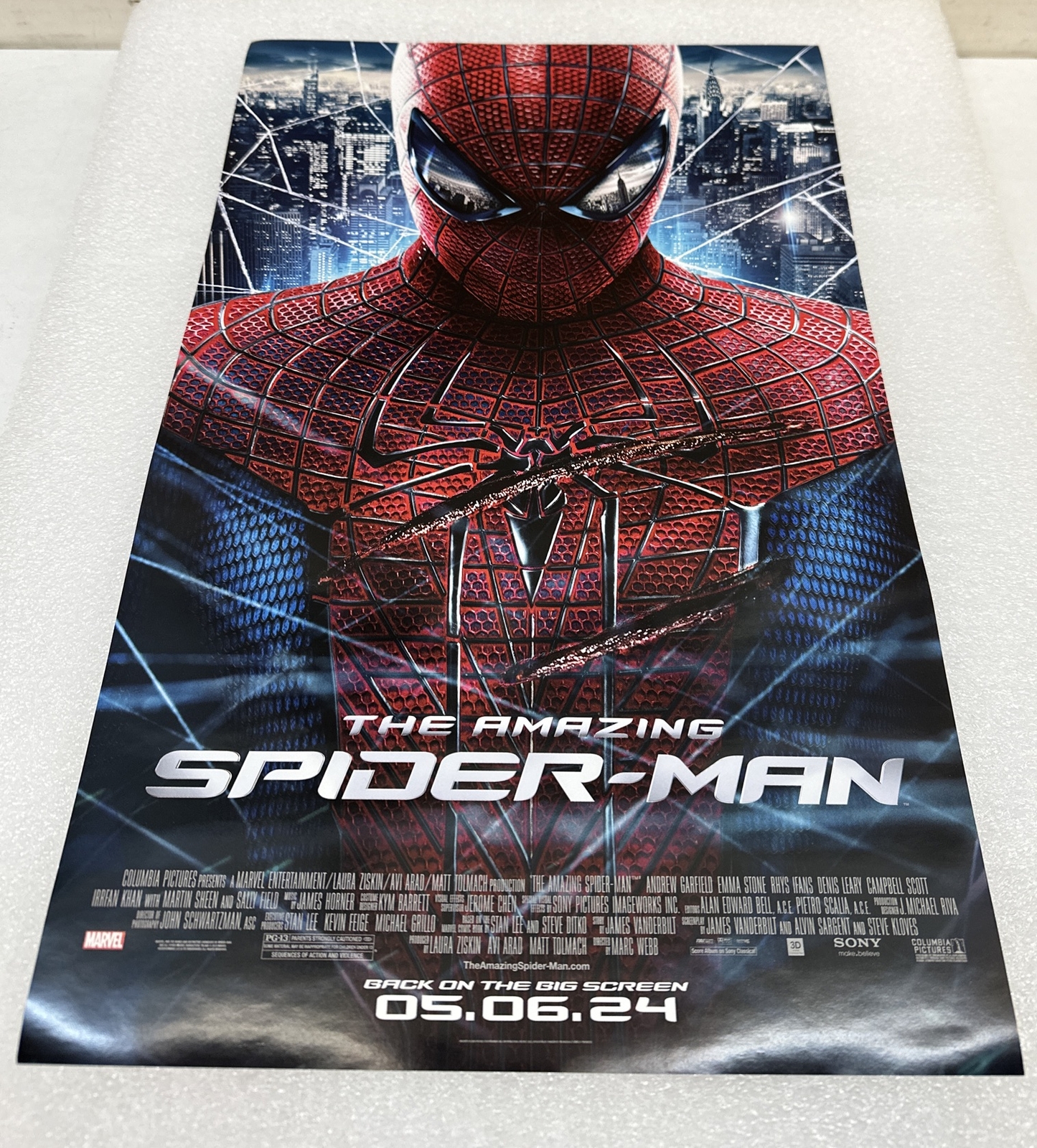 The Amazing Spiderman movie poster 11” x 17” Back On The Big Screen 05/06/24