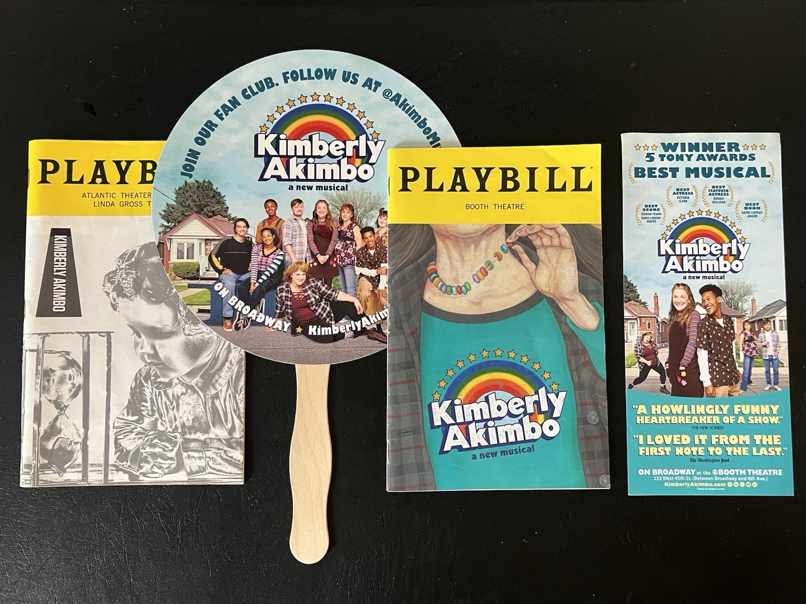 Kimberly Akimbo Pre-Broadway & Broadway Playbill Promo Fan Flyer Rare Lot