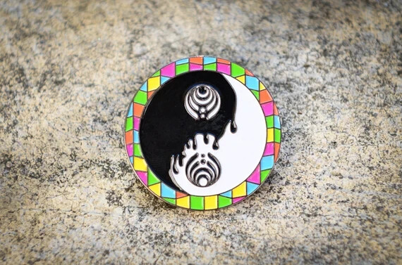 Bassnectar enamel pin yin yang