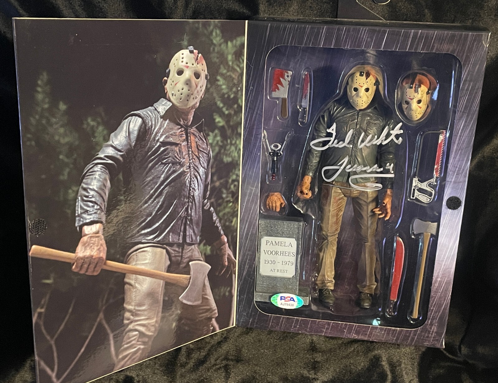 Friday The 13th Pt 4 Ted White & Manfredini Signed NECA Ultimate Jason Figure 