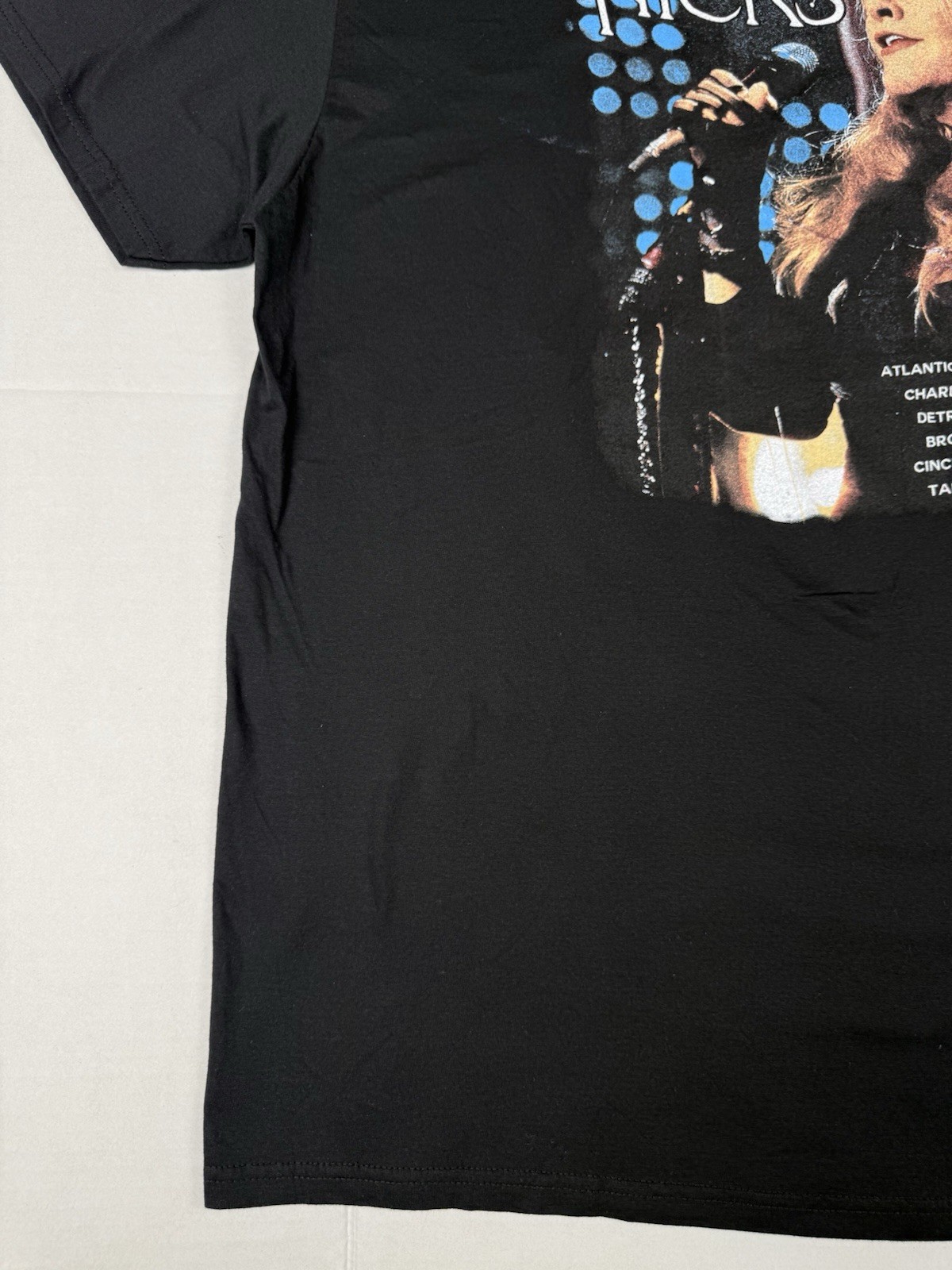 Stevie Nicks Concert Tour 2025 T Shirt Black Graphic Print Front And Back XL*