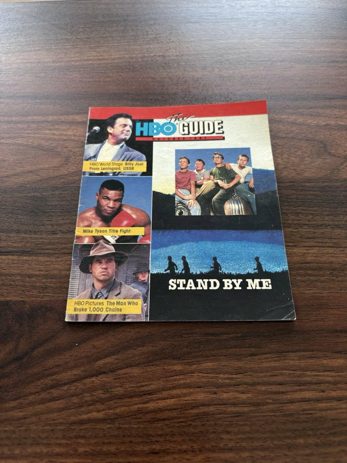 HBO Home Box Office TV Program Guide October 1987 Stand By Me Billy Joel Tyson