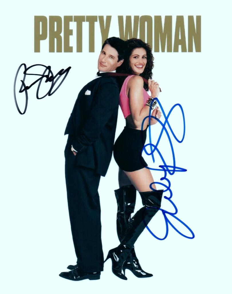 Richard Gere Julia Roberts signed 8×10 Photo autograph Picture autographed COA