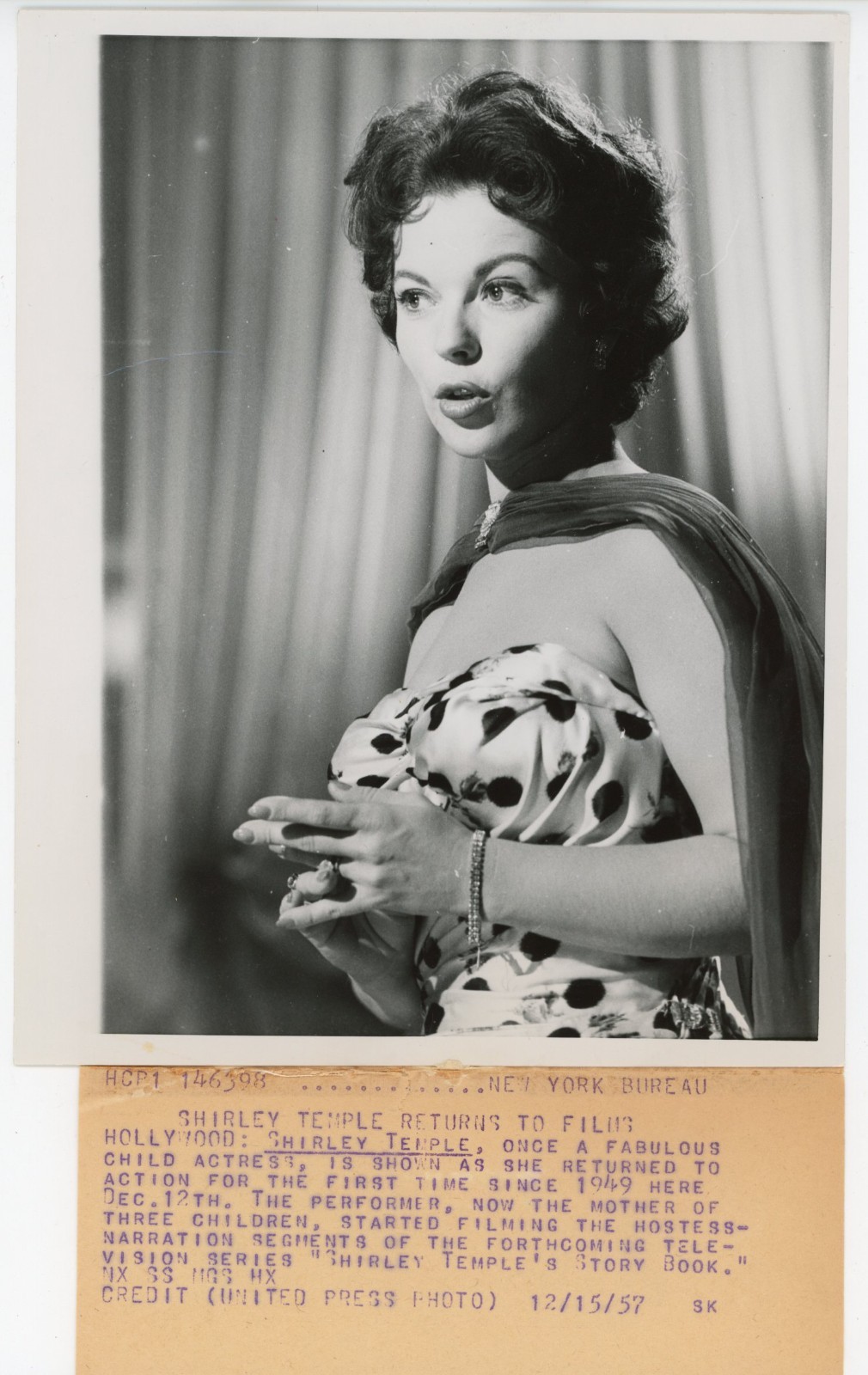 Shirley Temple – Vintage Original United Press Photograph