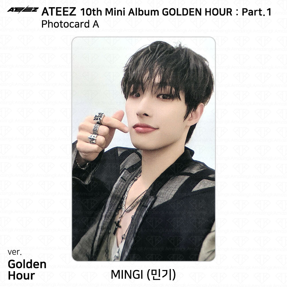 ATEEZ 10th Mini Album Golden Hour Part.1 Photobook Ver Photocard Postcard KPOP