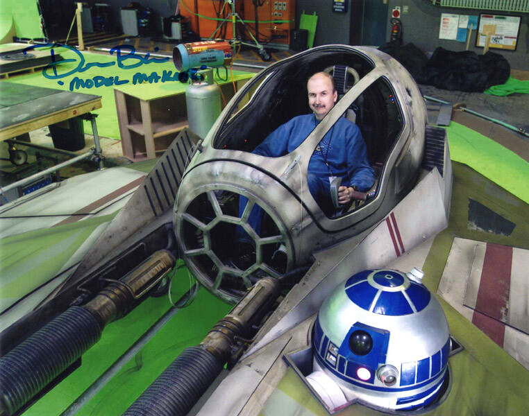 DON BIES SIGNED AUTOGRAPHED 8×10 PHOTO ILM MODEL MAKER STAR WARS BECKETT BAS