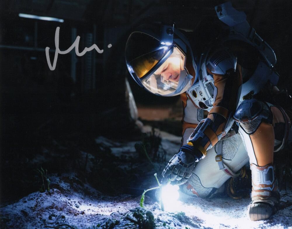 Matt Damon Signed Autograph 11×14 Photo Photograph – The Martin Mark Watney