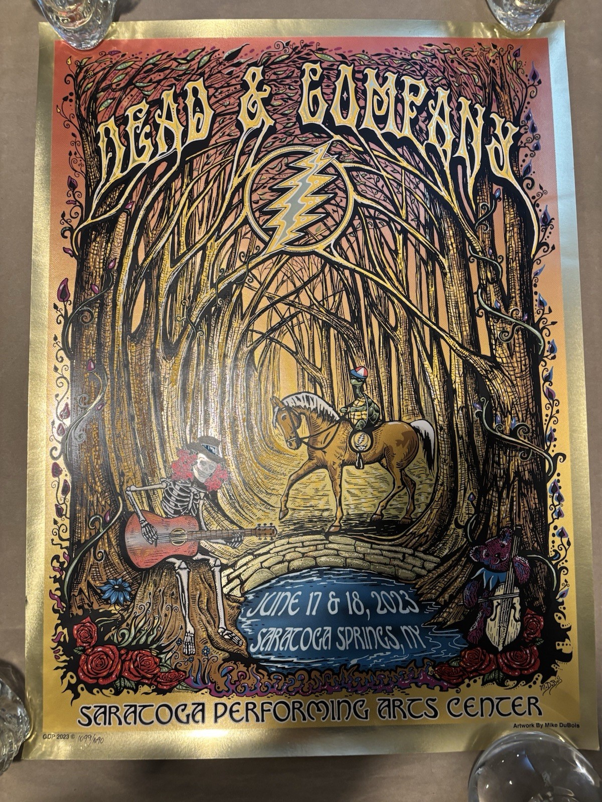 DEAD & COMPANY/ 2023/ SPAC/ FINAL TOUR/ Saratoga Dubois poster xxxx/1690