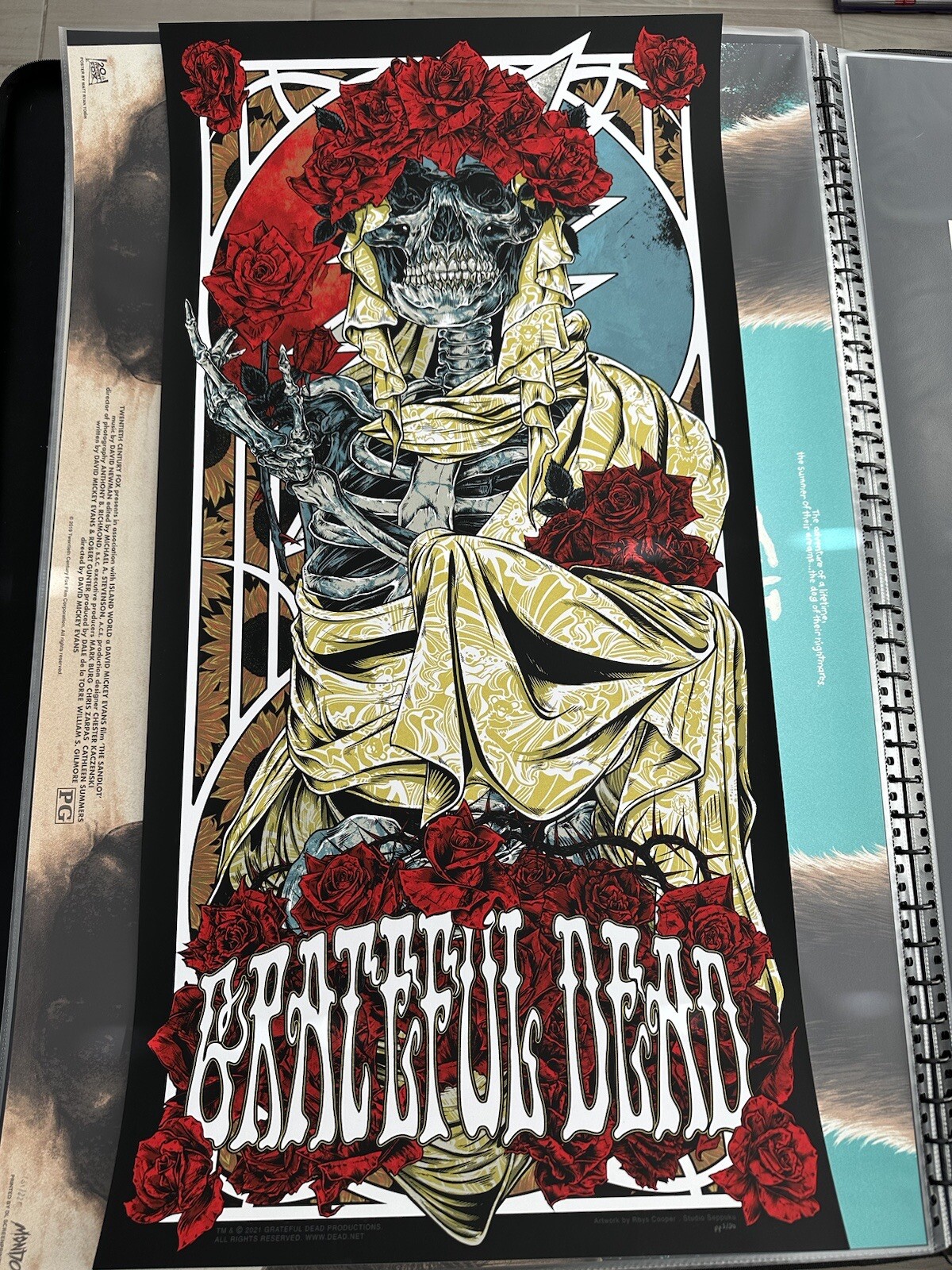 Grateful Dead Art Print Poster By Rhys Cooper 18 X 36 PP 03/20 Bottleneck Mondo