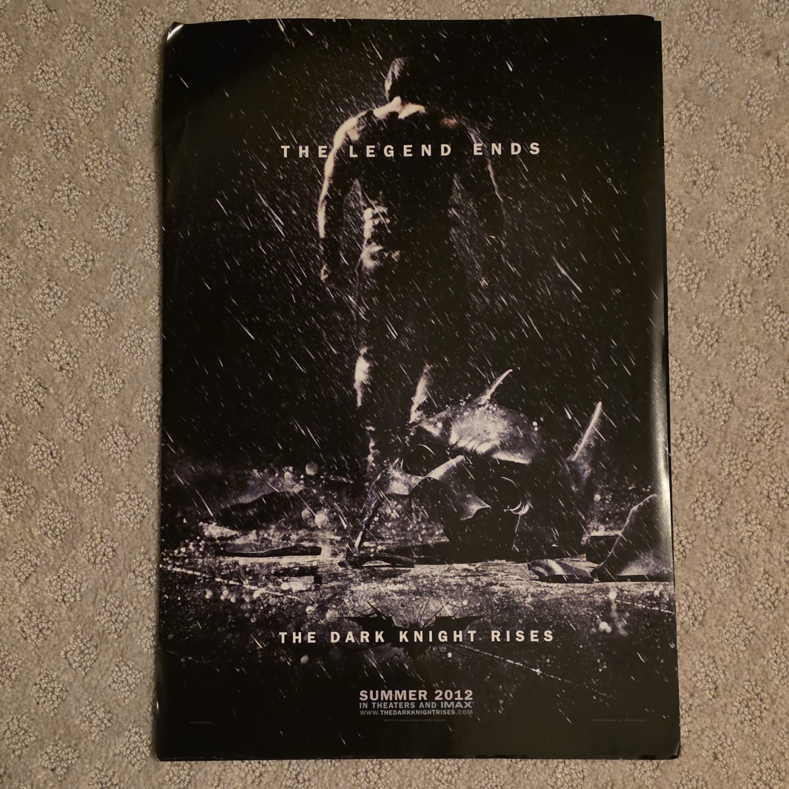 The Dark Knight Rises Original Movie Poster US 2012 11.5inx17