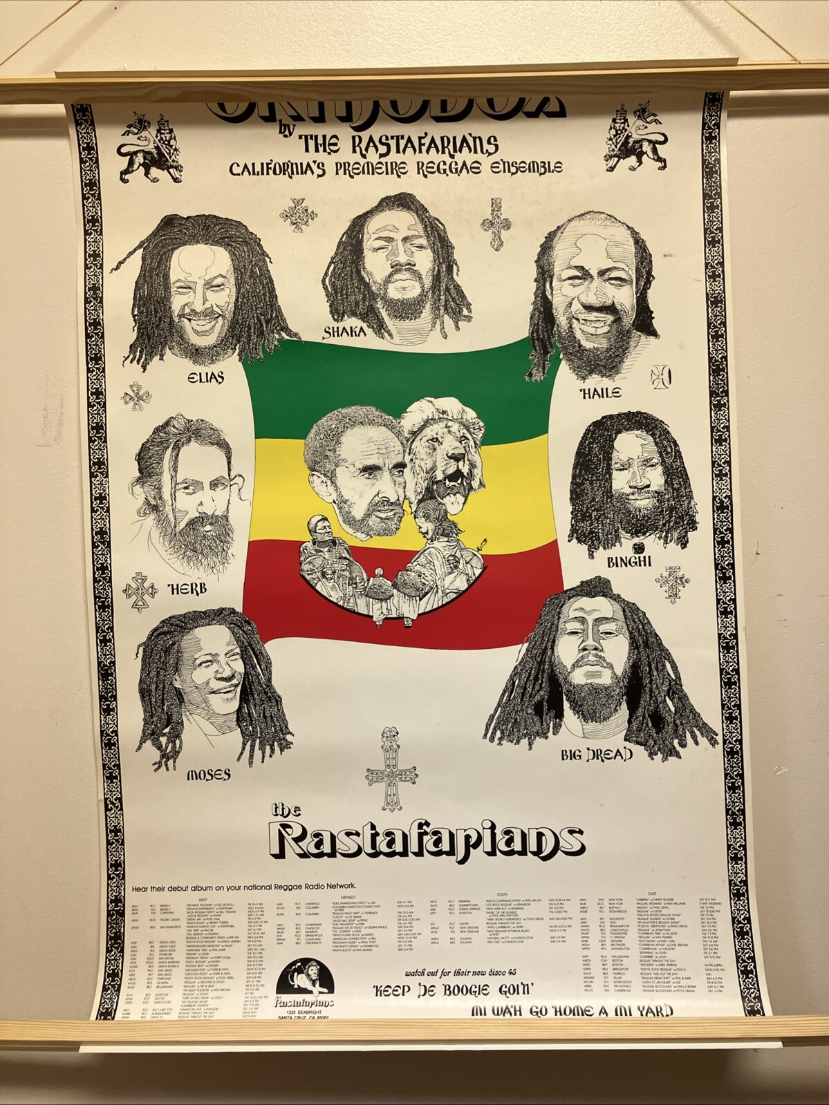 Original 1981 The Rastafarians Orthodox VTG Promo Poster 22.5”x33.5” Roots VG
