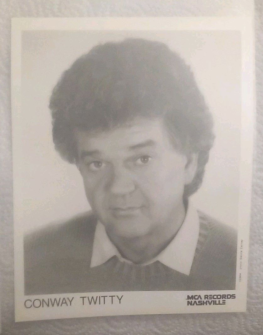 Conway Twitty – Promotional 8×10 Press Photo – Rare!