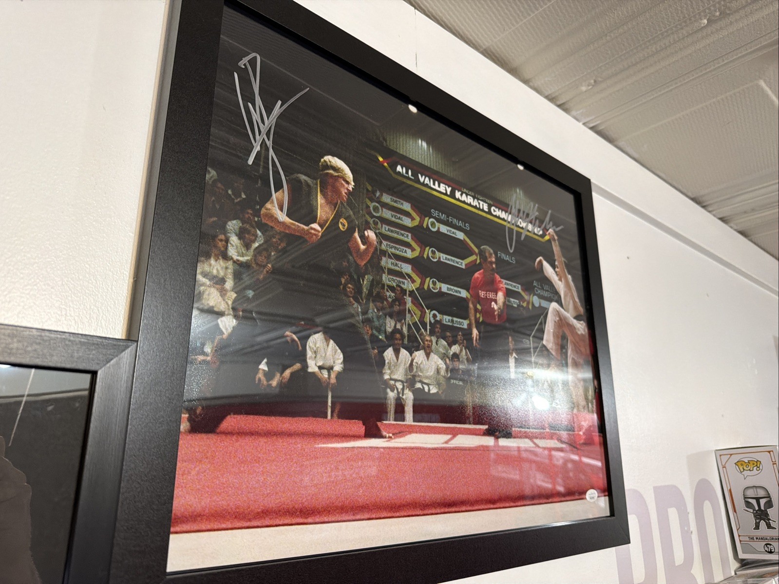 Autographed Karate Kid 16×20 Ralph Macchio and William Zabka JSA Certified