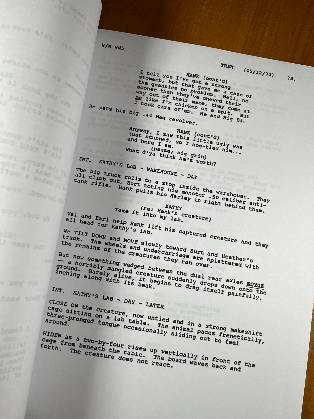 Tremors & Tremors 2 Scripts Signed- Autograph Reprints- Graboids