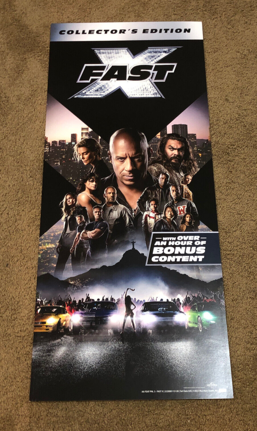 FAST X and Furious Movie Store Display Sign Poster Promo 36″x15″ COOL
