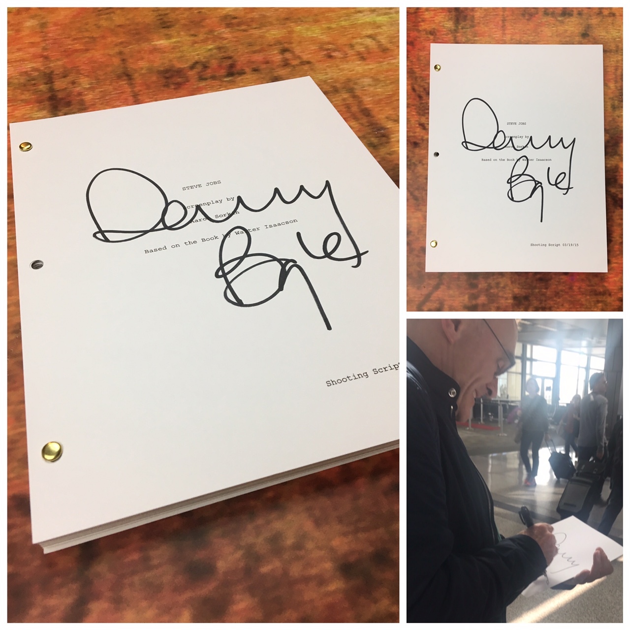 GFA Steve Jobs Director * DANNY BOYLE * Signed Movie Script PROOF COA