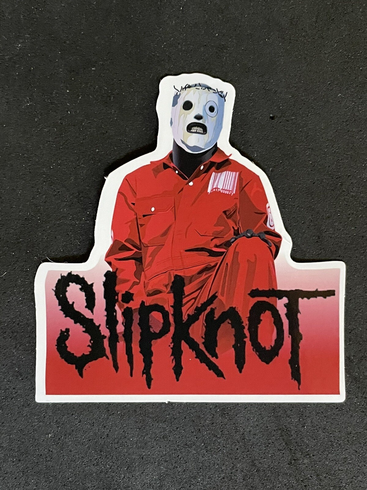 Slipknot Red & Black Sticker Iconic 90s Nu Metal Rock Band Iowa for Laptop New!
