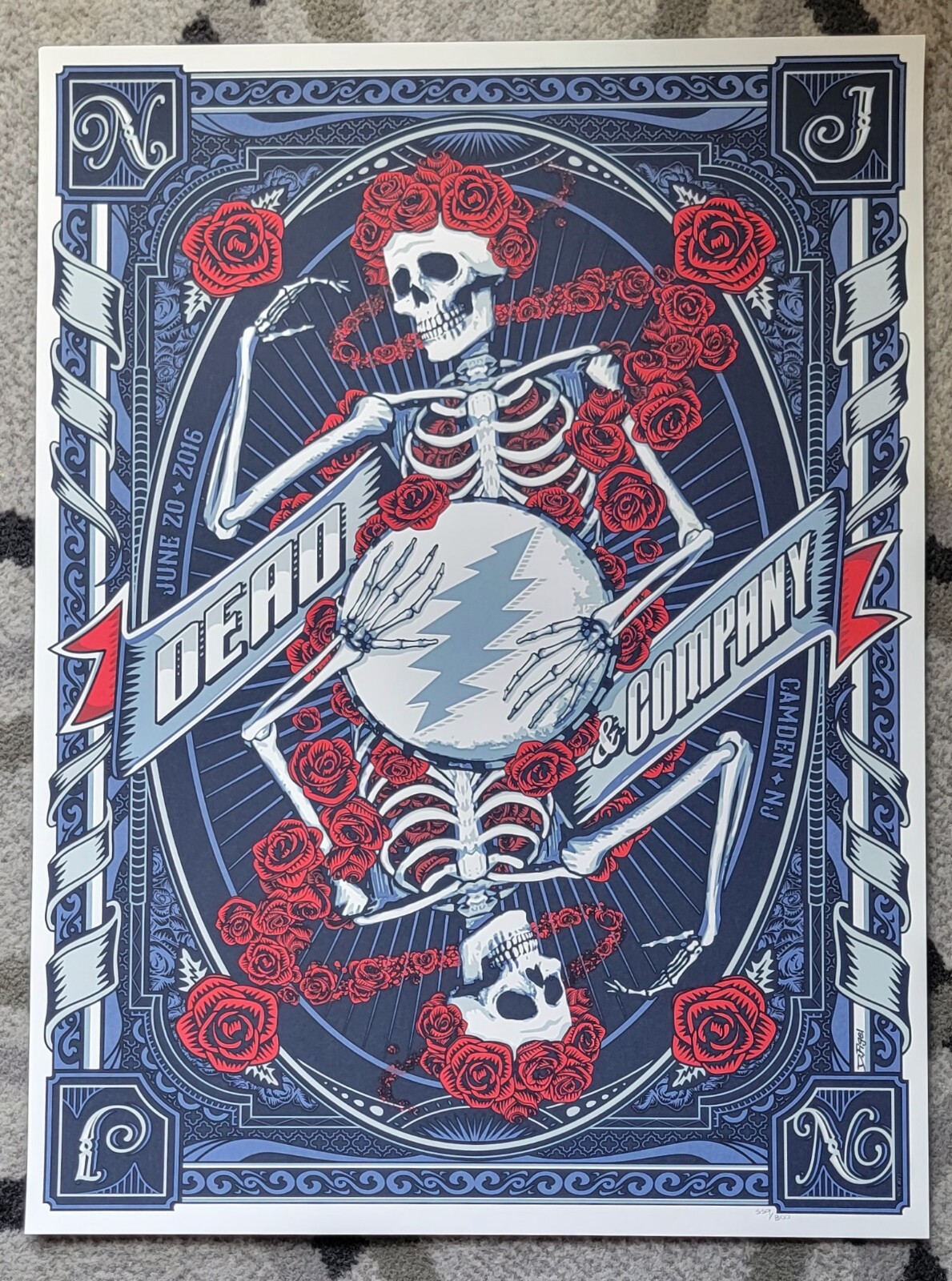 Dead and Company Poster New Jersey Camden 2016 BB&T Pavilion 559/800 Danielle