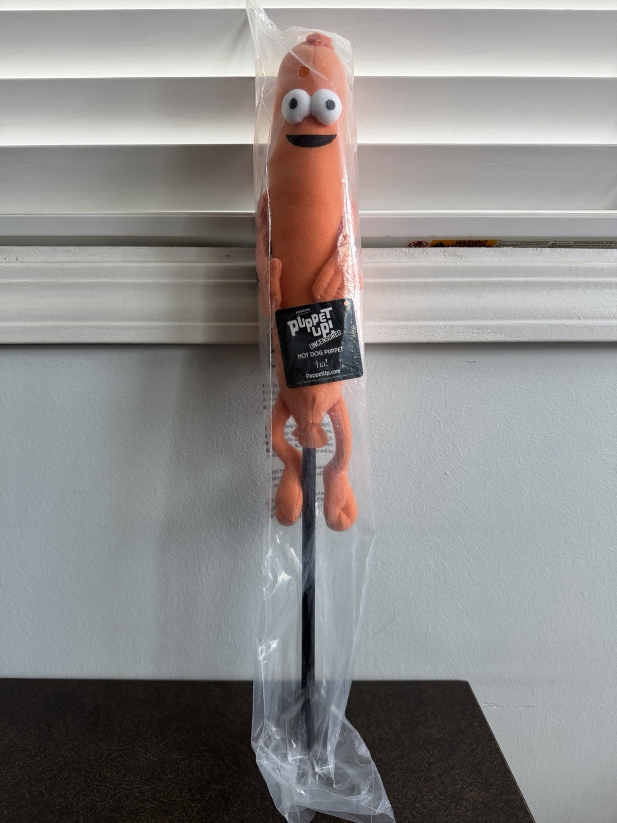 THE MUPPETS HOT DOG PUPPET PUPPET UP! AUTOGRAPHED SIGNED BY BRIAN HENSON JIM 🆕