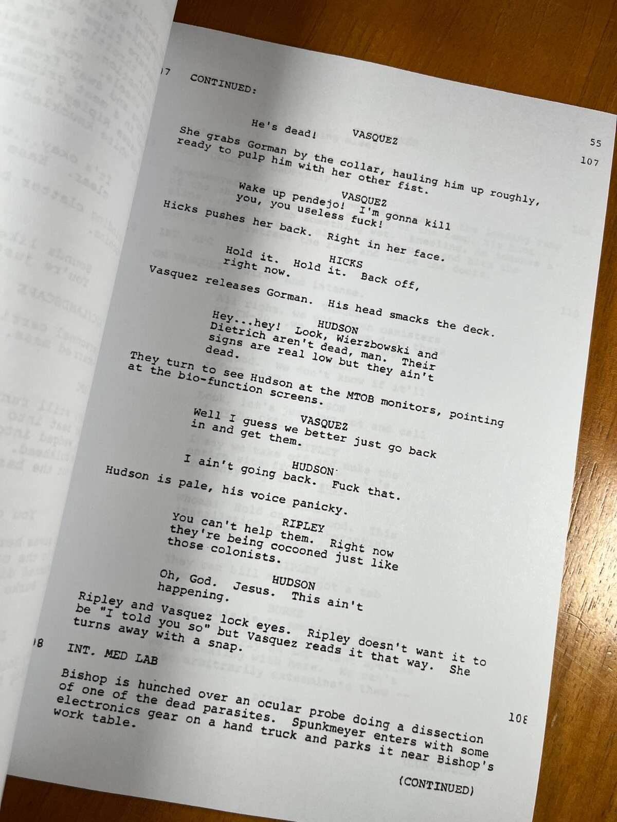 Aliens Script Signed- Autograph Reprints- Sigourney Weaver- Ripley- Alien 2