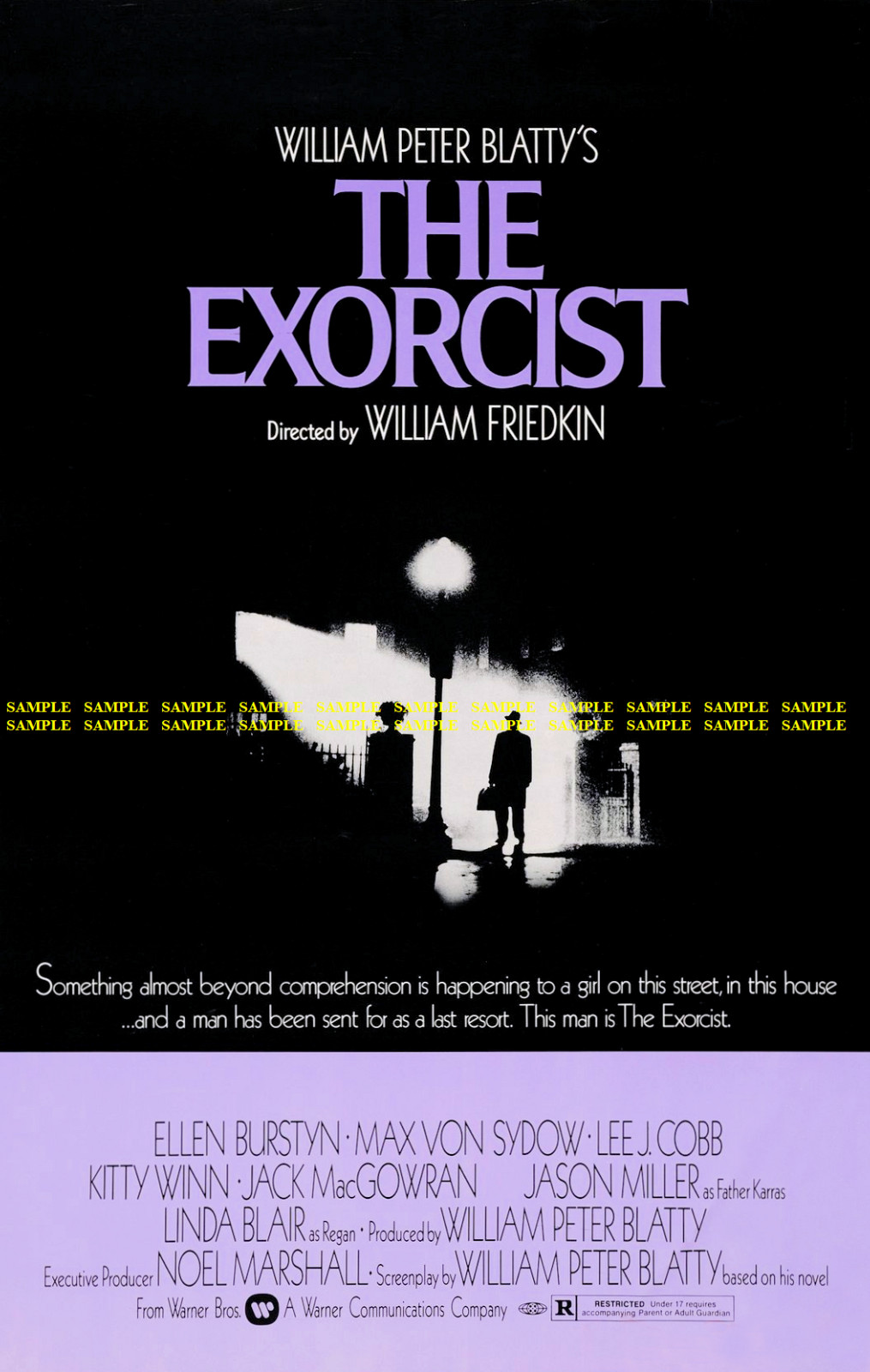 1973 The Exorcist Movie Poster 11 x 17 Linda Blair Cult Supernatural Horror