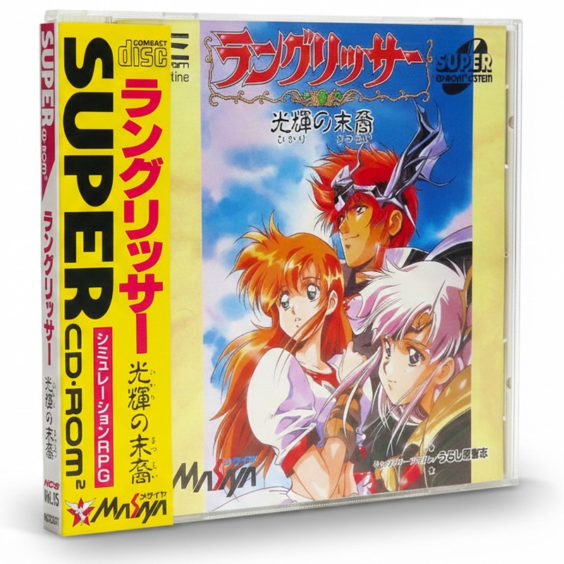 LANGRISSER NEC PC-Engine PCE SUPER CD-ROM Japan Import MASAYA Anime RPG Complete