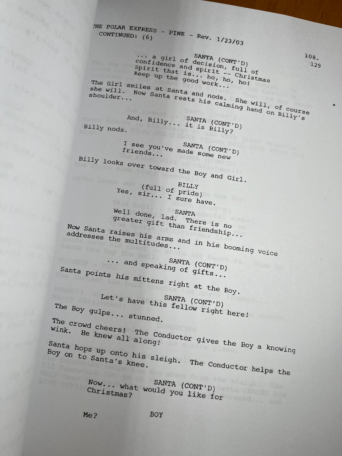 The Polar Express Movie Script Signed- Autograph Reprints- Christmas- Holiday