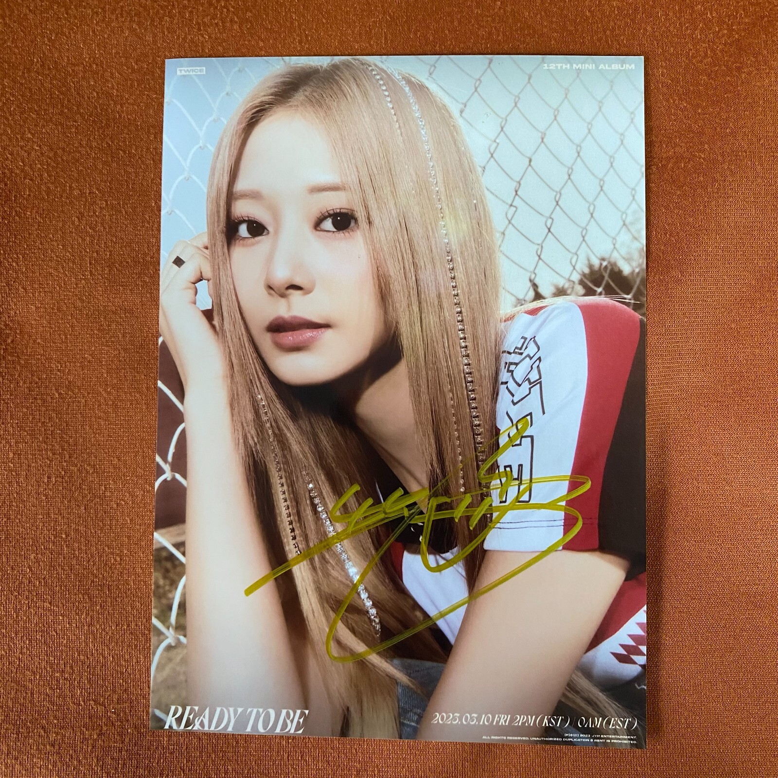 TWICE Ready TO Be Autographed Signed Photo 5*7 K-POP Collection 2024A