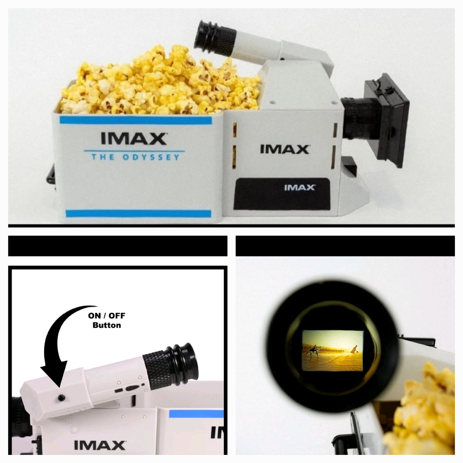 The Odyssey Movie Popcorn Bucket IMAX Film Camera W/ Lighted Viewfinder 2026
