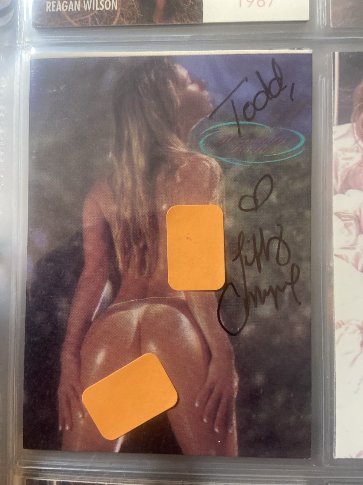 Tiffany Mynx Signed 1997 Heavenly Bodies Card #18 Porn Star Legend Autograph