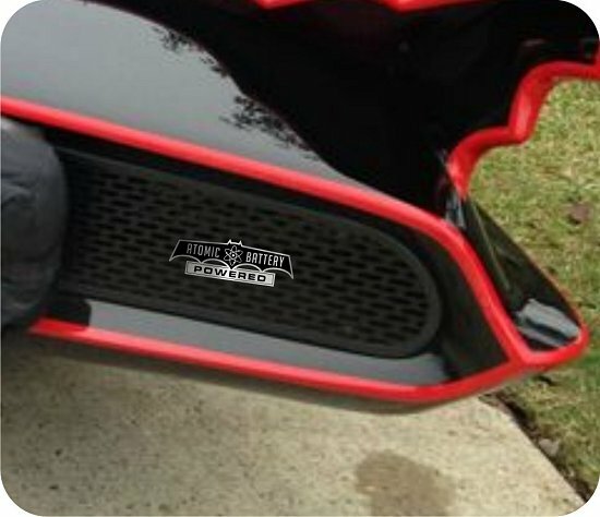 CUSTOM ATOMIC BATTERY POWERED CAR EMBLEM BATMOBILE BATMAN 1966