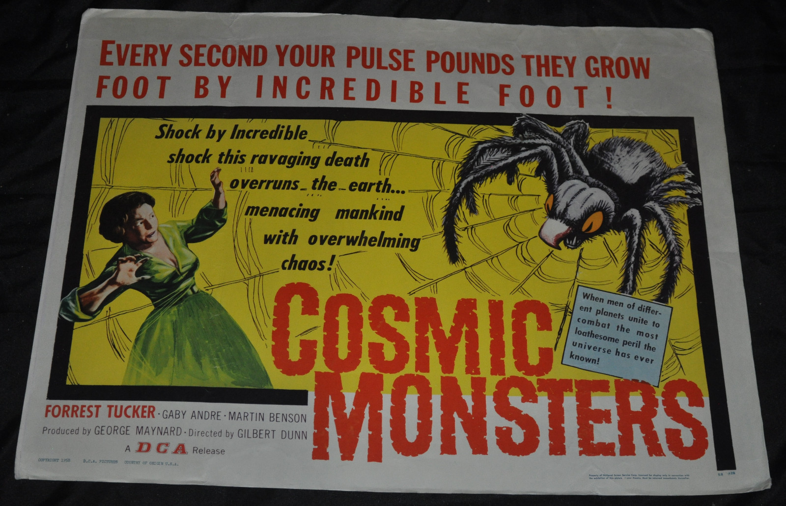 Cosmic Monsters Half Sheet Poster – DCA (1958) ITB WH