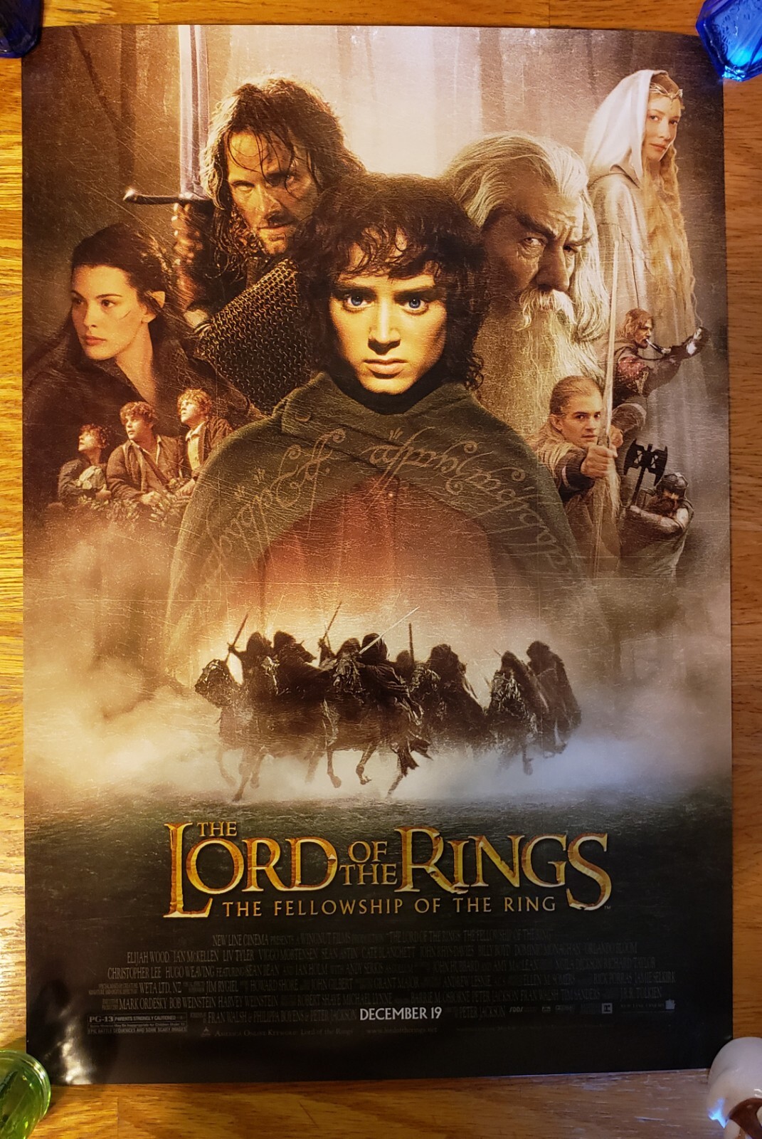 LORD OF THE RINGS, Fellowship Of The Ring (2001) SCARCE ADV 13×20 MINI-POSTER