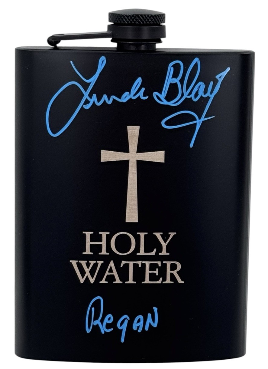 Linda Blair Signed Holy Water Flask *The Exorcist* w/ “Regan” Beckett Witnessed
