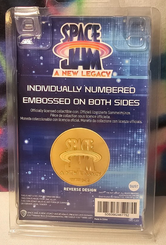 Space Jam 2 Limited Edition Collectible Coin (ONLY 9,995 MADE)
