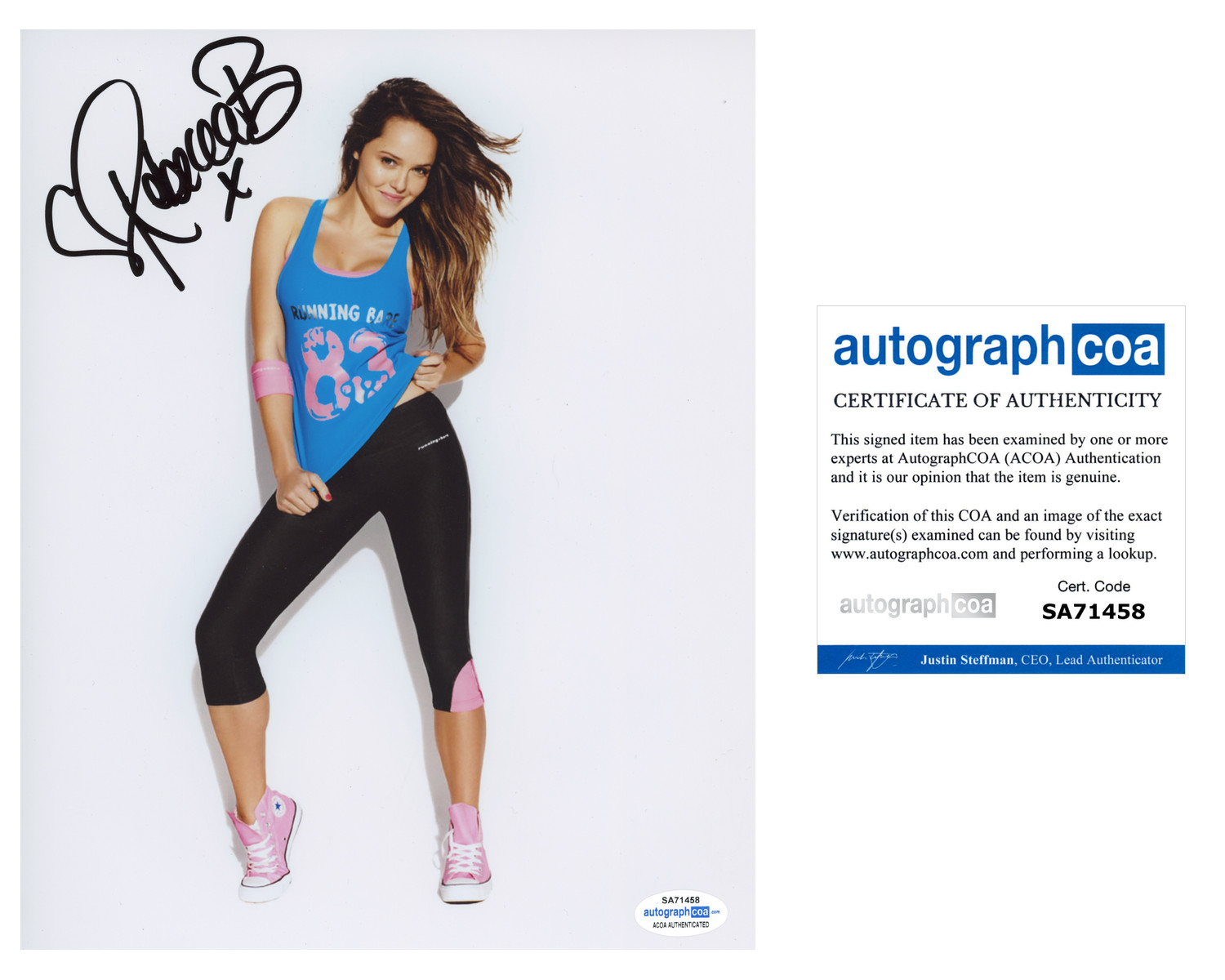 Rebecca Breeds Clarice Autographed Signed 8×10 Photo ACOA