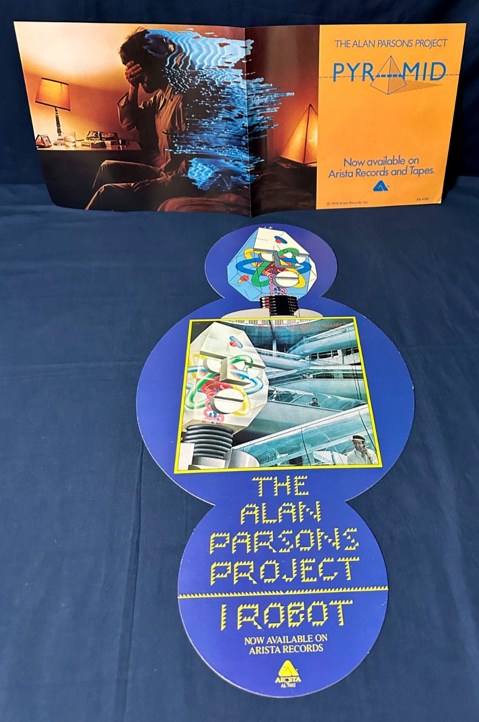 🔥 ALAN PARSONS PROJECT “I Robot + Pyramid” RECORD STORE PROMO Display + Poster