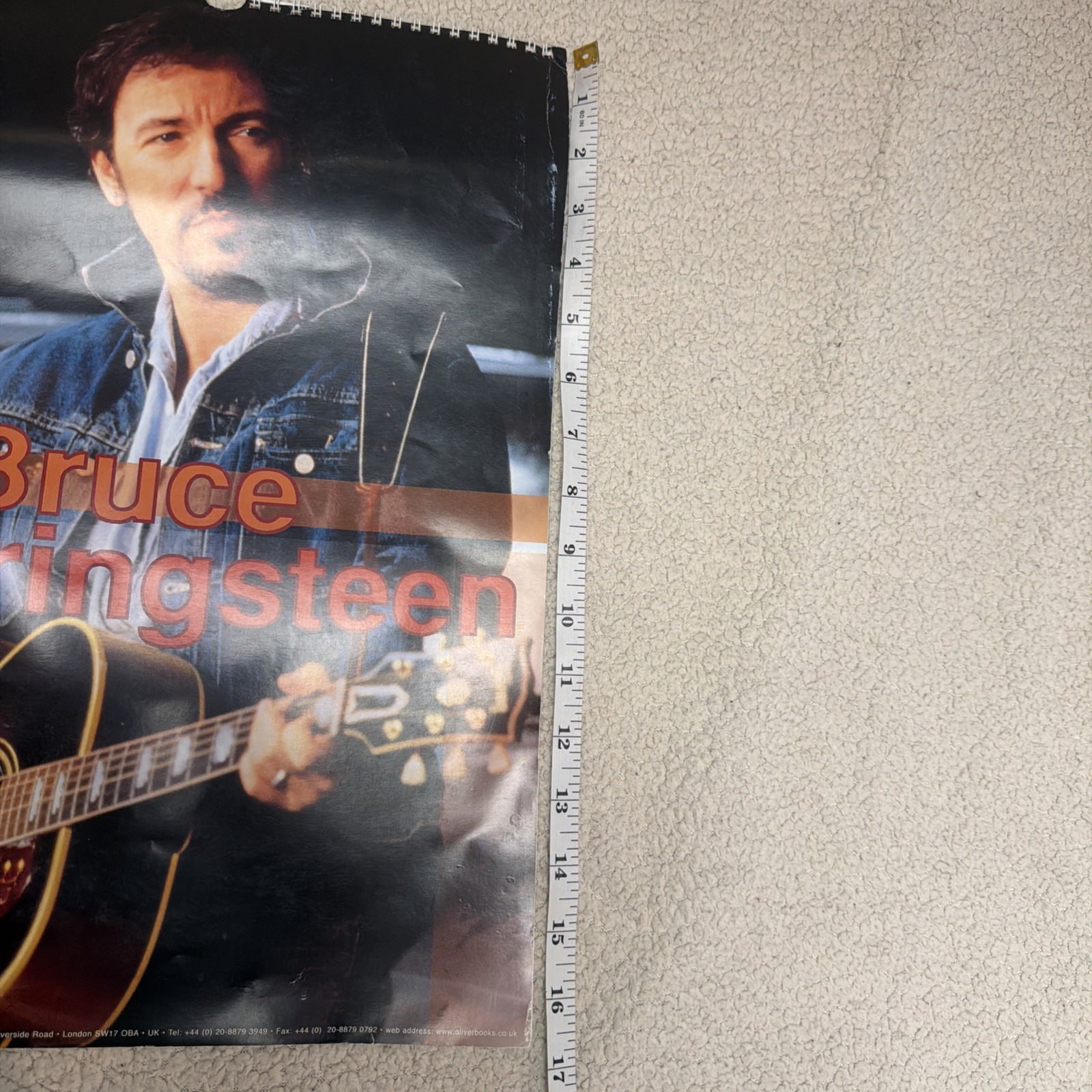 Bruce Springsteen Wall Calendar 2000 Full Color Full Page ￼