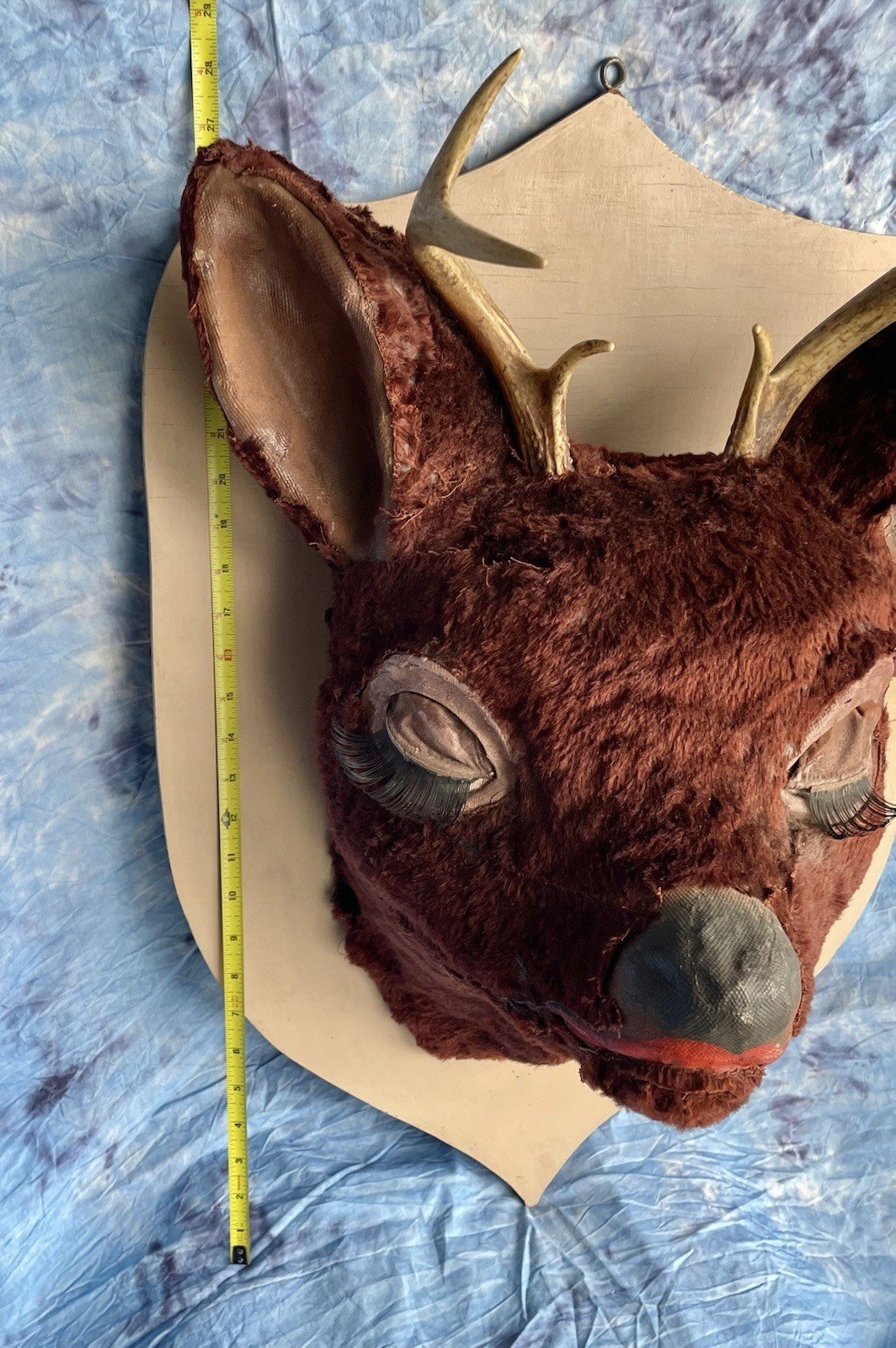 RARE Deer Head Puppet Ventriloquist Dummy, Ted Lloyd, Sagebrush Shorty, TV Prop
