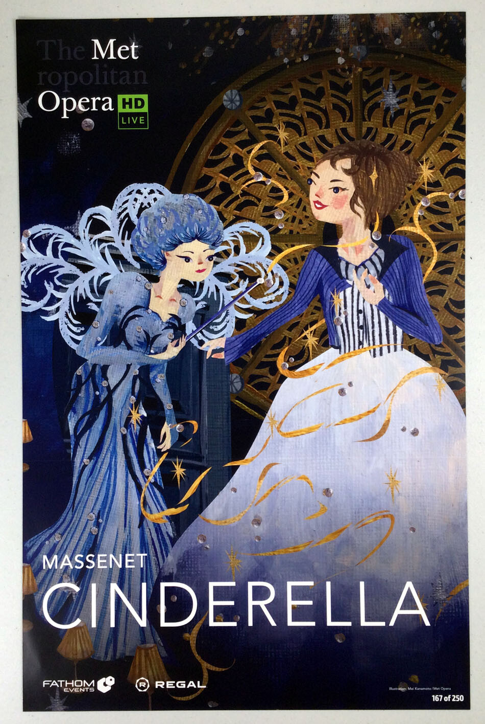 The Met Opera Massenet Cinderella Regal Poster 12.25″ X 19″ Number 167 of 250