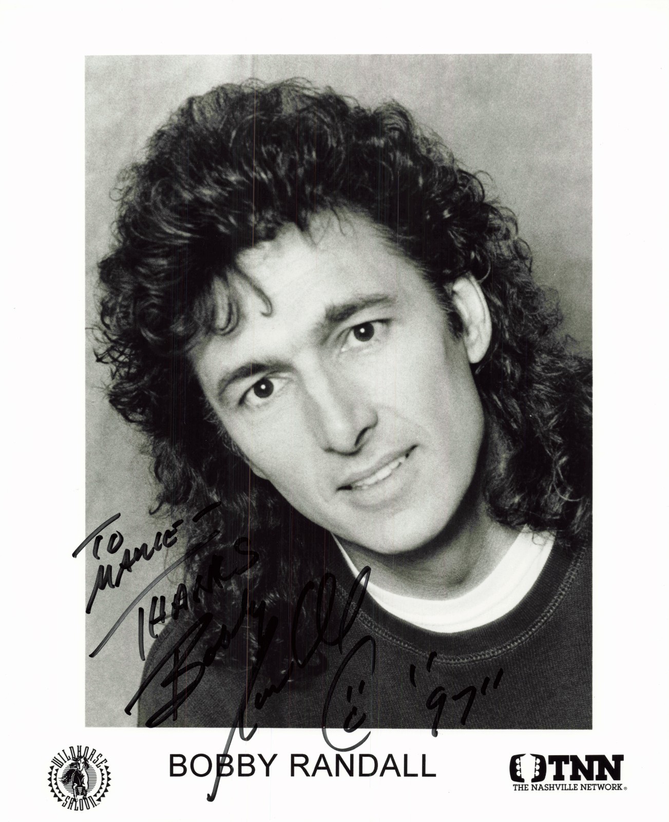 Autographed 8×10 Photo – Bobby Randall TNN Wildhorse Saloon