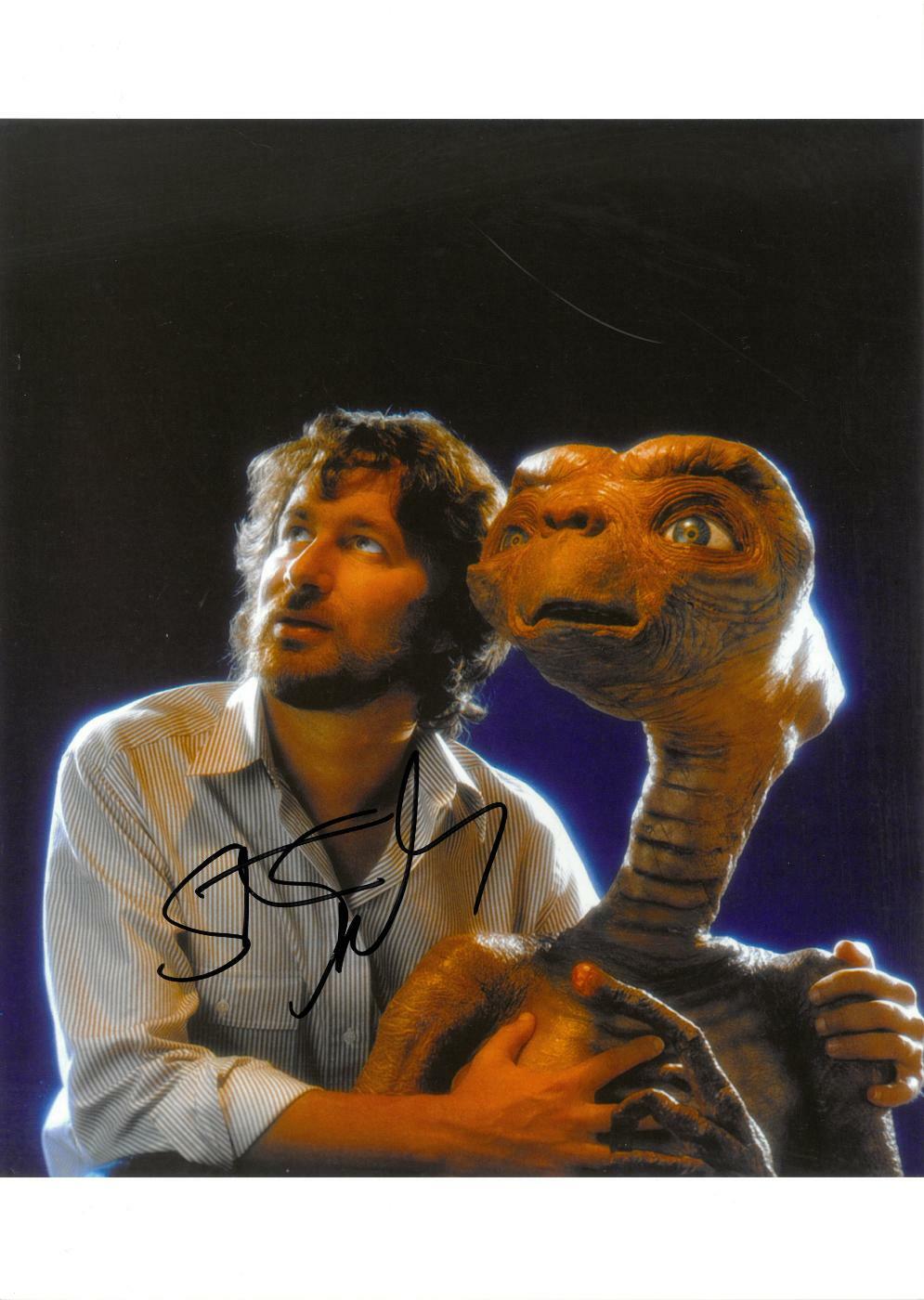 Steven Spielberg Signed E.T. Authentic Autographed 10×14 Photo BECKETT #BC72553