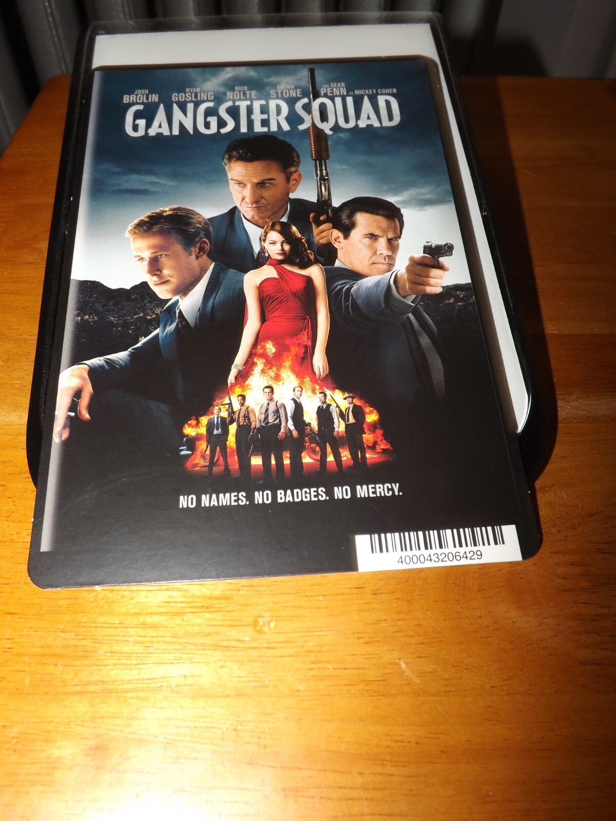 GANGSTER SQUAD DISPLAY BACKER CARD (not a dvd) 5.5″ X 8″ NO MOVIE