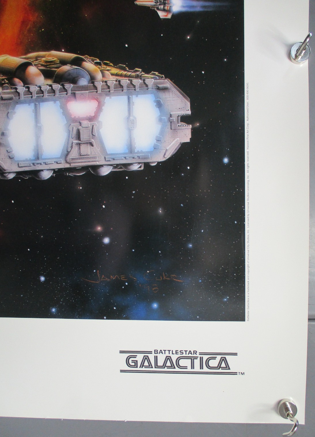 Printer Proof # P42/200 BATTLESTAR GALACTICA Print JAMES CUKR 26″x36″ CM5496