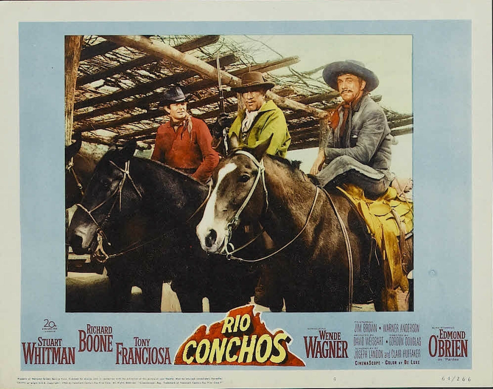 RIO CONCHOS LOBBY CARD REPRODUCTION STUART WHITMAN RICHARD BOONE TONY FRANCIOSA
