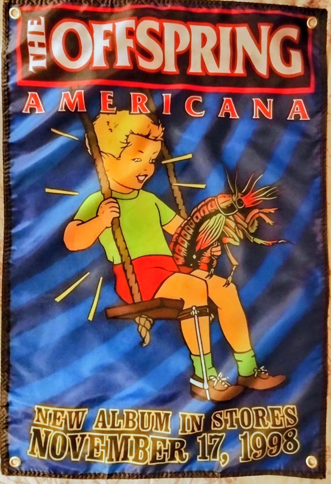 The Offspring Americana 1998 Banner Poster Vinyl Shirt Sticker DVD CD Tour M XL