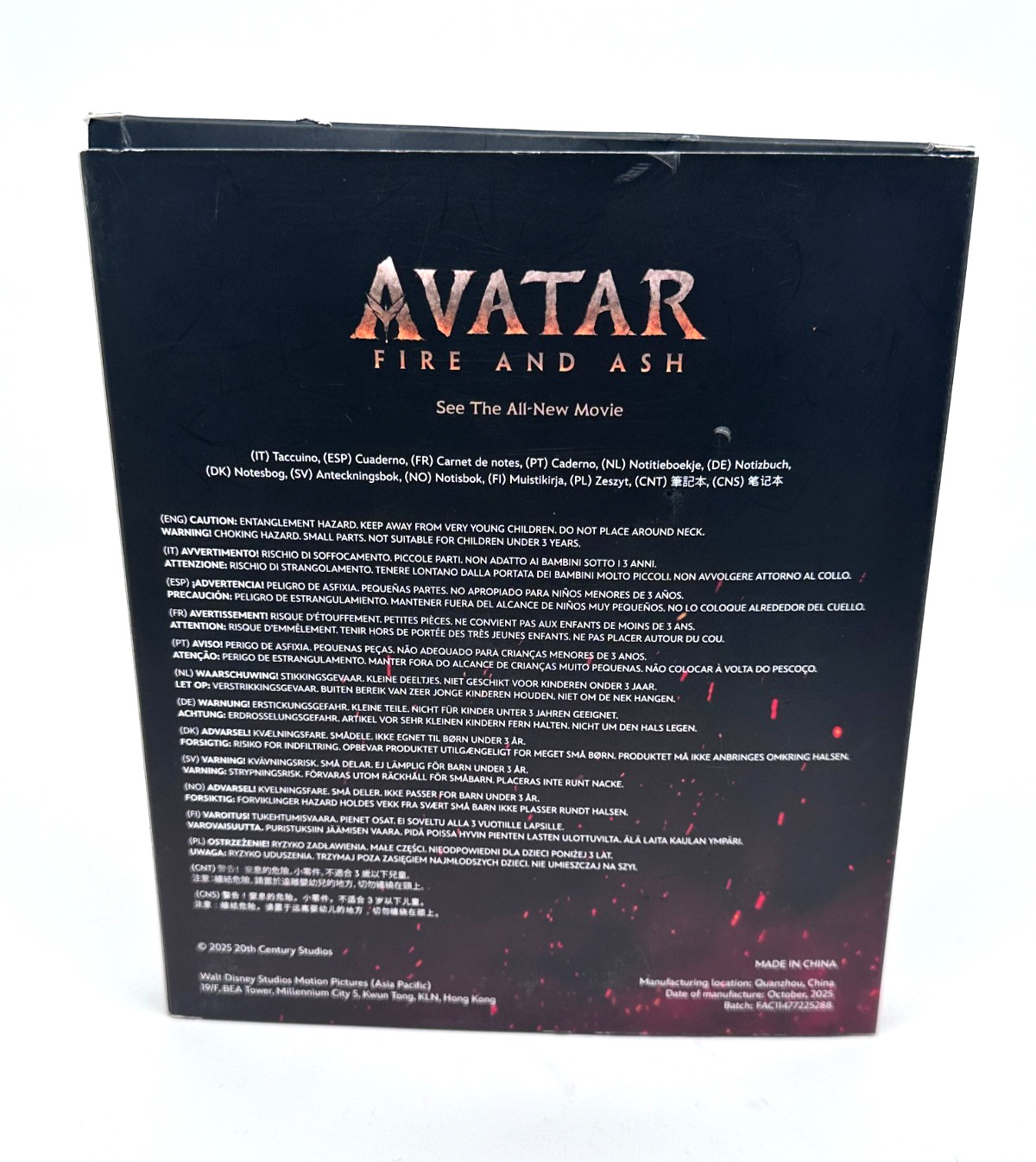 New Avatar: Fire & Ash Promo Notebook (EXTREMELY RARE ITEM) Movie Book Na’vi