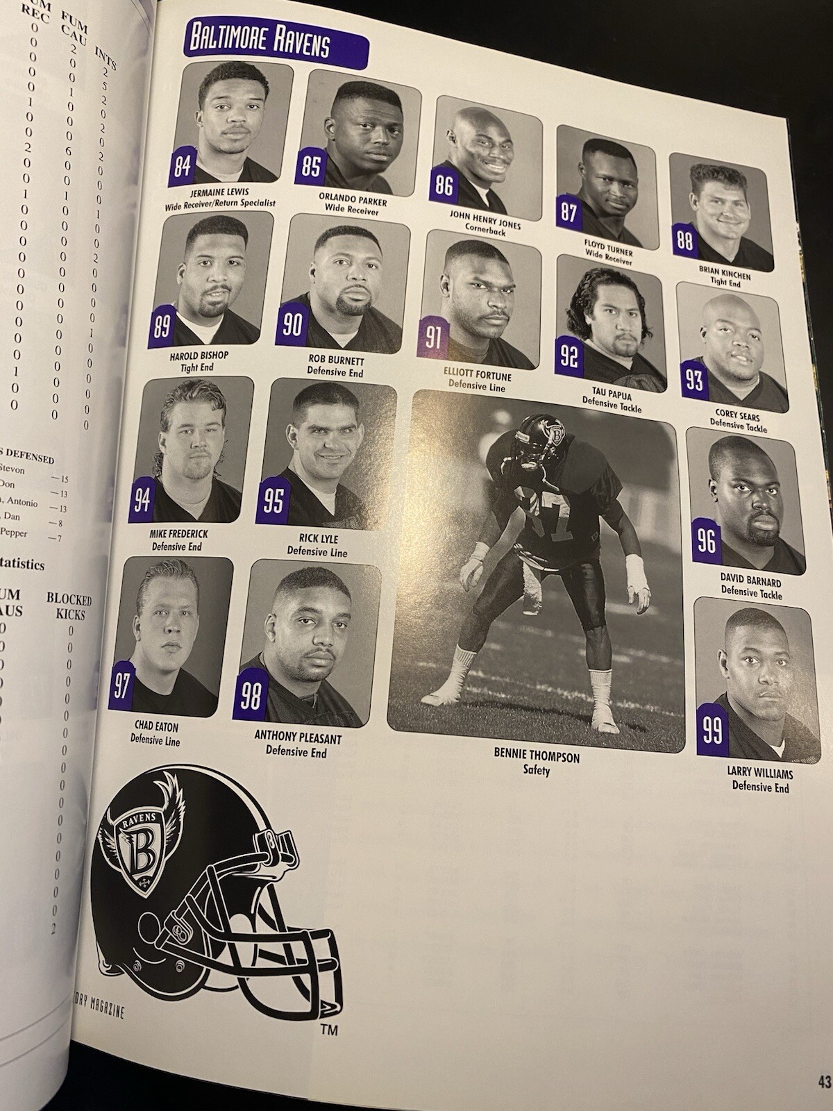 1996 BALTIMORE RAVENS vs EAGLES | INAUGURAL SEASON GAME DAY PROGRAM