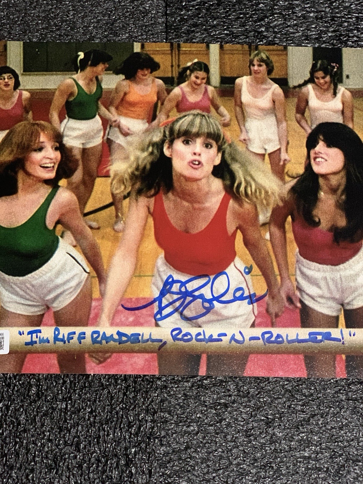 PJ P.J. SOLES LYNDA SIGNED 8X10 PHOTO HALLOWEEN STRIPES CHEERS KNIGHT RIDER BAS