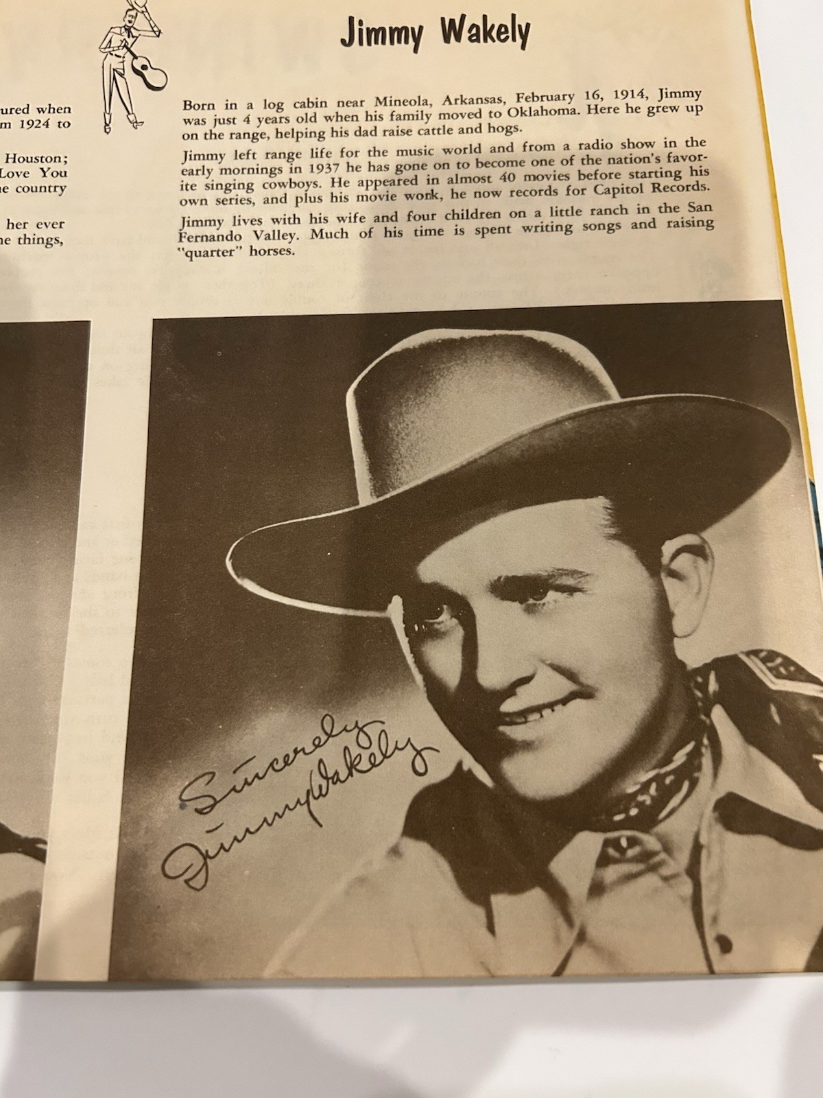 1952 Scrapbook Hillbilly Western Stars And MGM Records Promo Photo Hank Williams